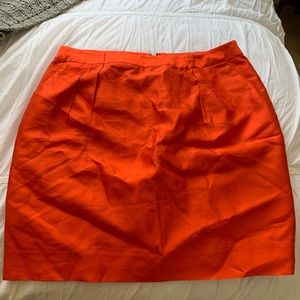 Kate Spade orange red skirt